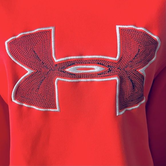 Under Armour Storm Big Logo Embroidered Coldgear Hoodie EUC - Picture 2 of 4